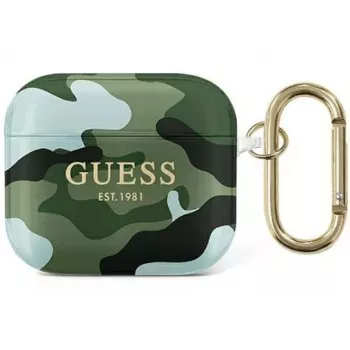 Guess GUA3UCAMA Camo Collection Protective Case for Apple AirPods 3rd Generation - Green/Khaki