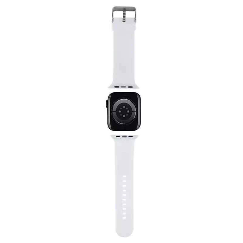 Karl Lagerfeld 3D Rubber Karl Head Apple Watch Strap 38/40/41mm White