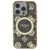 Guess GUHMP16LH4PYEEW Hardcase for Apple iPhone 16 Pro 6.3 inch Brown Peony On 4G Background MagSafe