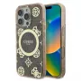 Guess GUHMP16LH4PYEEW Hardcase for Apple iPhone 16 Pro 6.3 inch Brown Peony On 4G Background MagSafe