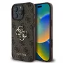 Guess GUHCP16L4GMGBR iPhone 16 Pro 6.3 inch Brown Hardcase 4G Big Logo