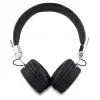 Guess Grained Classic Round Shape Wireless Bluetooth Over-Ear Headphones with ENC (Black)