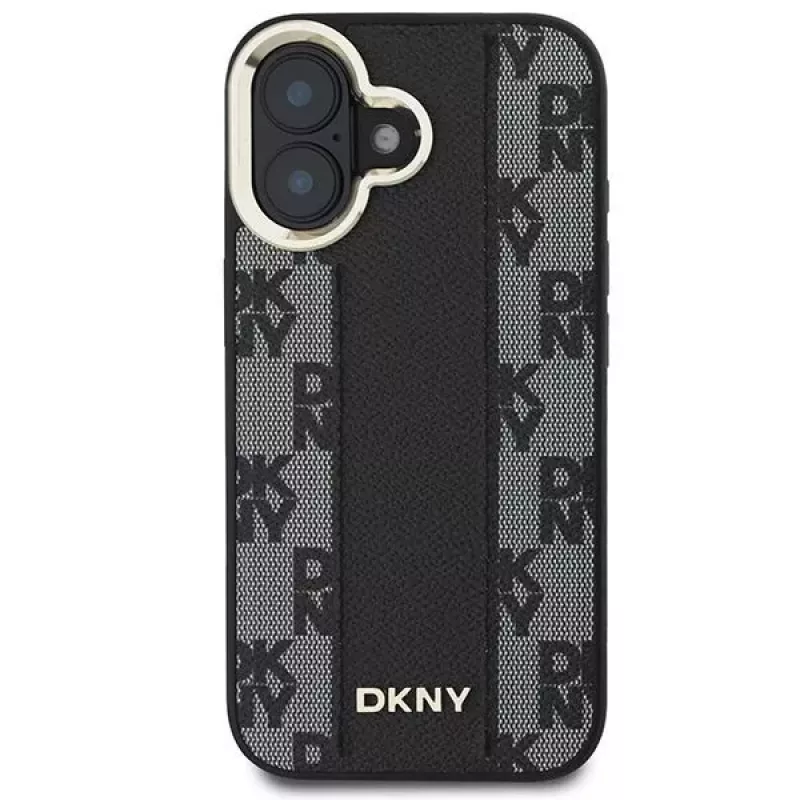 DKNY DKHMP16SPCPVSLK iPhone 16/16.1 Hard Case Checkered Pattern MagSafe Black