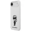 KARL LAGERFELD Silicone Case Karl Sketch & Logo MagSafe for iPhone 13 Pro Max White