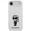 KARL LAGERFELD Silicone Case Karl Sketch & Logo MagSafe for iPhone 13 Pro Max White