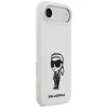 KARL LAGERFELD Silicone Case Karl Sketch & Logo MagSafe for iPhone 13 Pro Max White