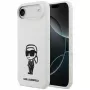 KARL LAGERFELD Silicone Case Karl Sketch & Logo MagSafe for iPhone 13 Pro Max White