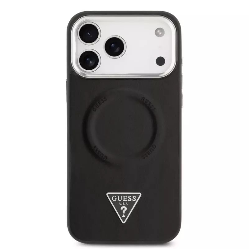 Guess Triangle Logo MagSafe Case for iPhone 17 Pro Max (Black)