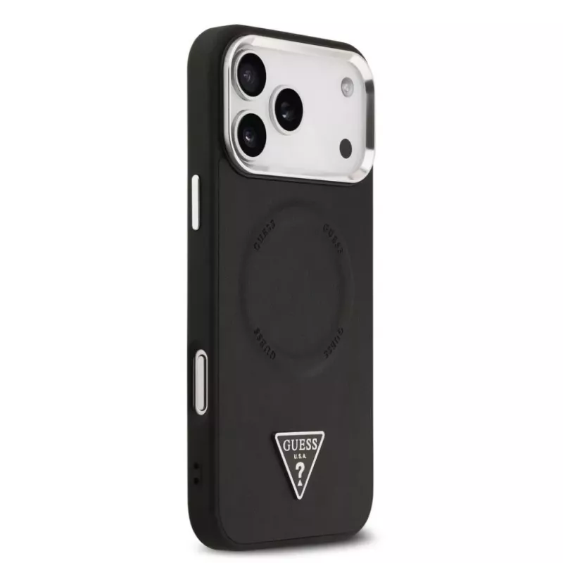 Guess Triangle Logo MagSafe Case for iPhone 17 Pro Max (Black)
