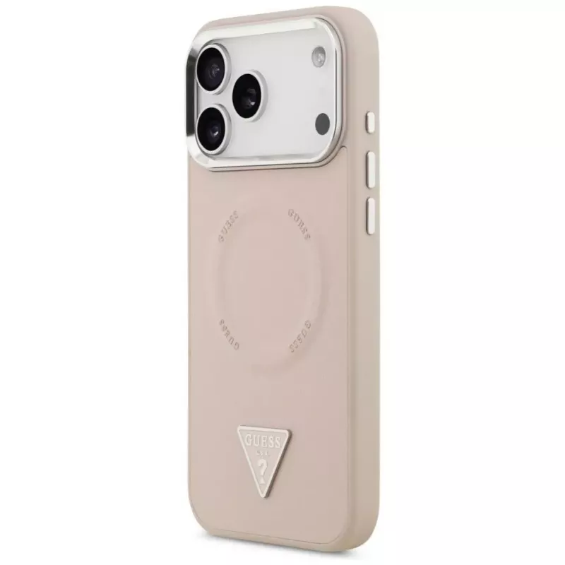 Guess Triangle Logo MagSafe Case for iPhone 17 Pro (Pink)