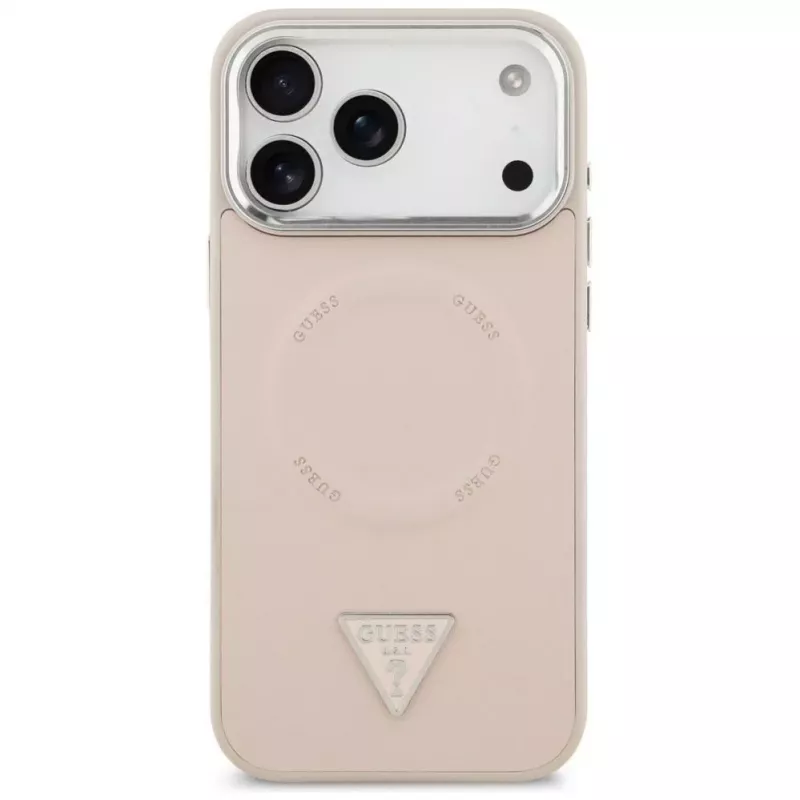 Guess Triangle Logo MagSafe Case for iPhone 17 Pro (Pink)
