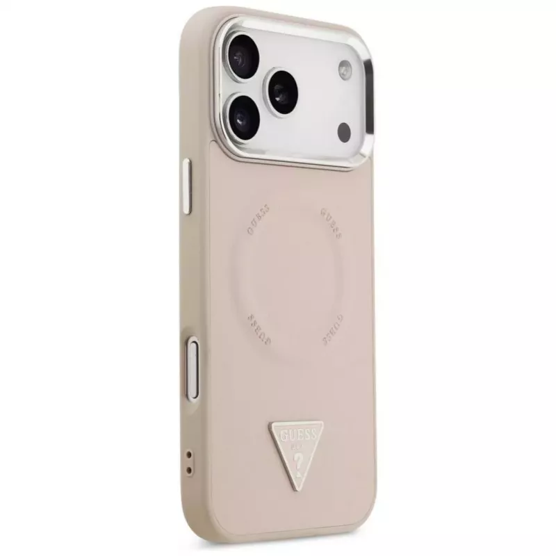 Guess Triangle Logo MagSafe Case for iPhone 17 Pro (Pink)