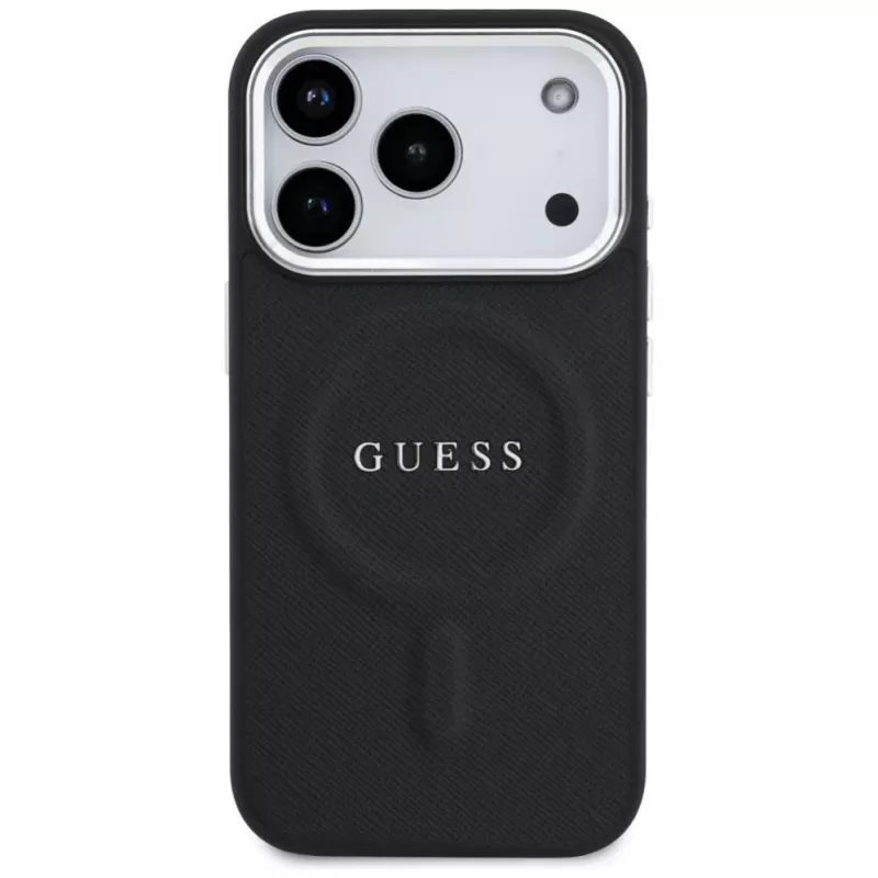 Guess Classic Logo MagSafe Case for iPhone 17 Pro Black