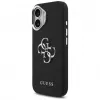 Guess Grained Big 4G Classic Logo Case for iPhone 17, Black