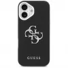 Guess Grained Big 4G Classic Logo Case for iPhone 17, Black