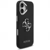 Guess Grained Big 4G Classic Logo Case for iPhone 17, Black