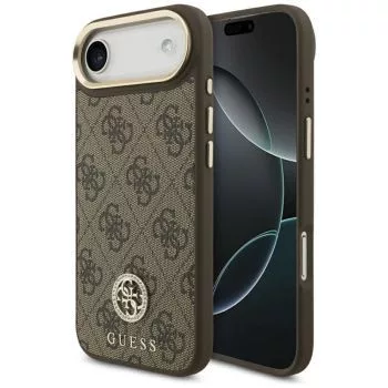 Guess 4G Strass Logo MagSafe Case for iPhone Air (Brown)