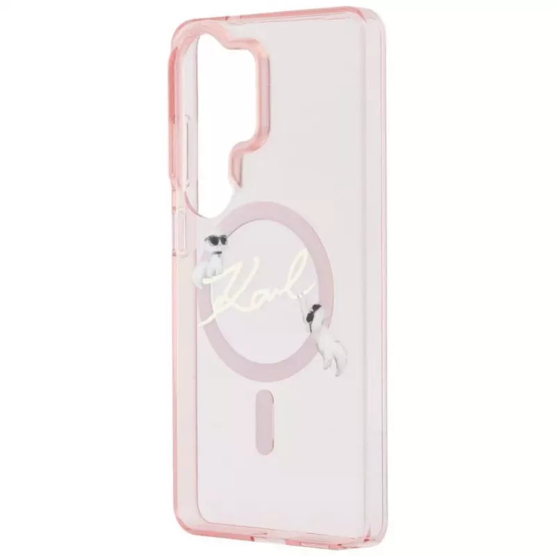 KARL LAGERFELD IML KC Script MagSafe Case for Samsung Galaxy S26 Ultra, Pink