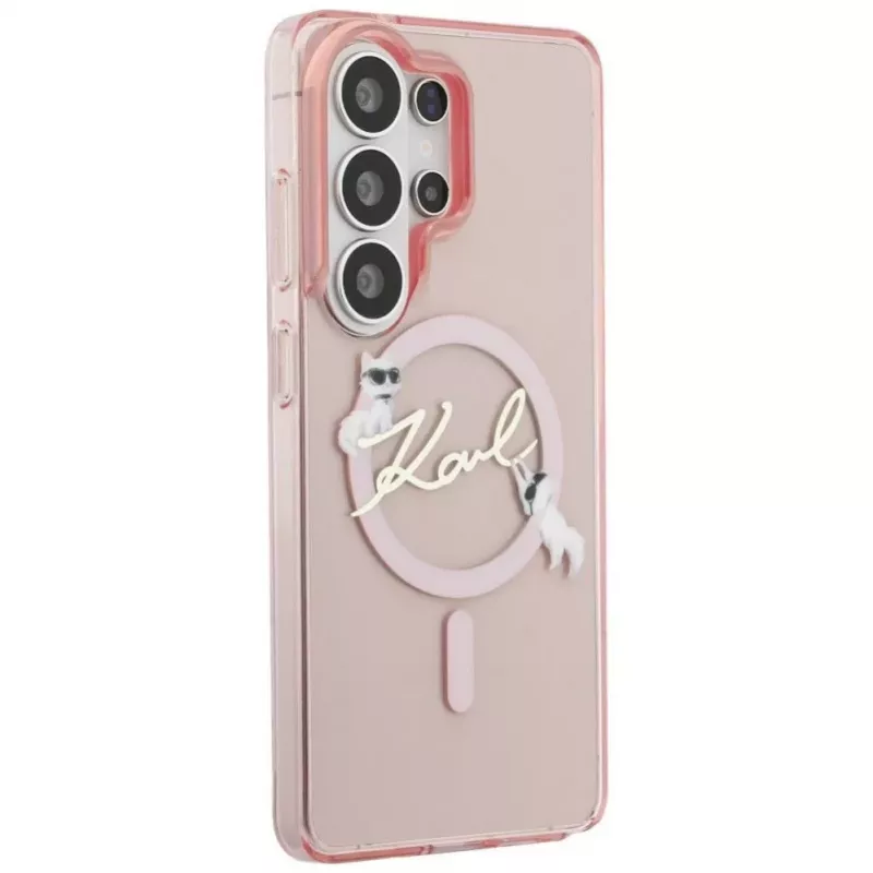 KARL LAGERFELD IML KC Script MagSafe Case for Samsung Galaxy S26 Ultra, Pink