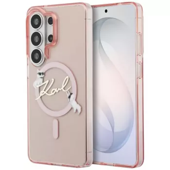 KARL LAGERFELD IML KC Script MagSafe Case for Samsung Galaxy S26 Ultra, Pink