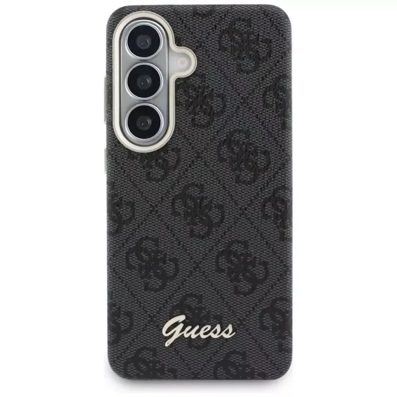 Guess 4G Script MagSafe Case for Samsung Galaxy S26 Black