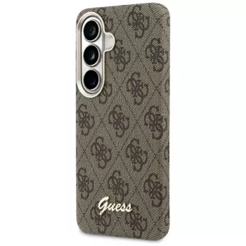 Guess 4G Script MagSafe Case for Samsung Galaxy S26 (Brown)