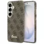 Guess 4G Script MagSafe Case for Samsung Galaxy S26 (Brown)