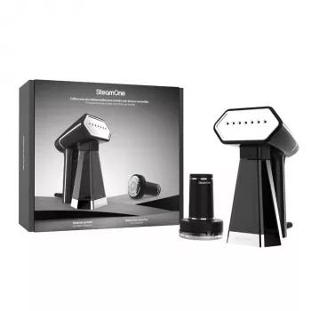 STEAMONE SN300B+RP10 Bundle Handheld Garment Steamer Black