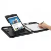 WEDO Organizer ELEGANCE - Zippered Case for Tablet - Synthetic Leather, Textured Nylon - Black - 10.5
