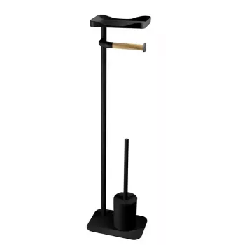 Kela Albany Free-Standing Toilet Brush Set Black 11121110