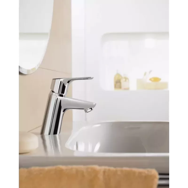 Hansgrohe Focus E2 Basin Mixer 3173 Chrome Single Lever Deck-Mounted with Pop-Up Waste