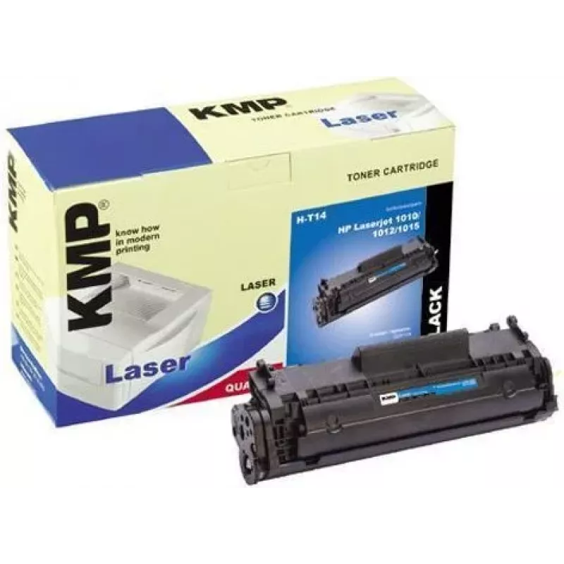 KMP LaserPrint Black Compatible Toner Cartridge (Alternative to HP Q2612A) for HP LaserJet 1010, 1012, 1015, 1018, 1020, 1022, 3015, 3020, 3030, 3050, 3052, 3055
