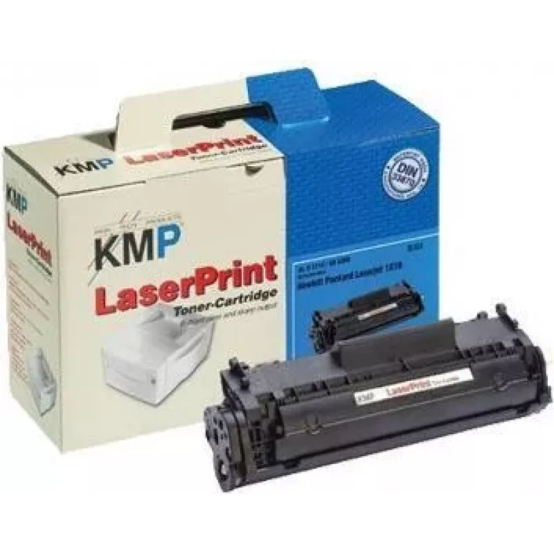 KMP LaserPrint Black Compatible Toner Cartridge (Alternative to HP Q2612A) for HP LaserJet 1010, 1012, 1015, 1018, 1020, 1022, 3015, 3020, 3030, 3050, 3052, 3055