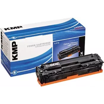 KMP C-T19 Compatible Toner Cartridge (Replaces Canon 718) - Black - 3400 Pages - for Canon Color Imageclass LBP-7660, MF-8380, I-Sensys LBP-7200C, 7200CDN, 7200CN, MF-8330CDN, 8350CDN