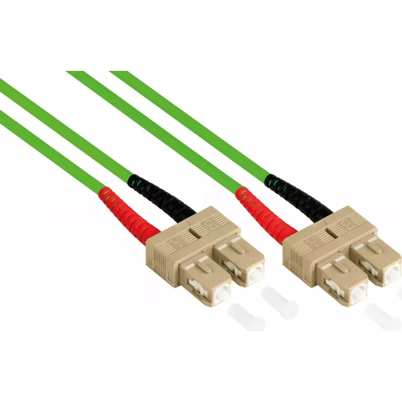 GoodConnections LW-810SC5 Fiber Optic Patch Cable 10 m OM5 SC/SC Green