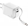 TROIKA POWER PULL 35 Car Charger 35W USB-C PD & USB-A QC 3.0 White (CHA35/WH)