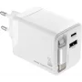 TROIKA POWER PULL 35 Car Charger 35W USB-C PD & USB-A QC 3.0 White (CHA35/WH)