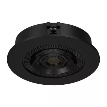 SYNERGY21 Helios LED Recessed Ceiling Spotlight Black Round Warm White 5W 400lm