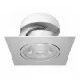 SYNERGY21 Helios LED Recessed Ceiling Spot Silver - Square + Tilting - Warm White 5W 400lm