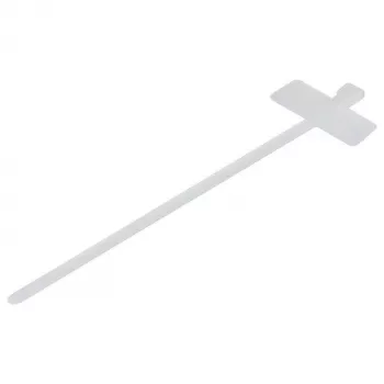 Synergy21 ALLNET 19zbh Cable Ties with Marking Area, 100x2.5mm, 100-Pack, Transparent