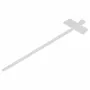 Synergy21 ALLNET 19zbh Cable Ties with Marking Area, 100x2.5mm, 100-Pack, Transparent
