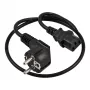 SYNERGY21 Power Cord 230V Schuko CEE7 Plug to IEC C13 Socket, 1.8m, Black (S218200)