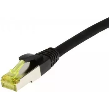 SYNERGY21 Patch Cable RJ45, CAT6A 500MHz, 15m, Black, S/FTP, TPE/LSZH (Ultraflex), AWG26, with Cat.7 Raw Cable