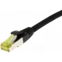 SYNERGY21 Patch Cable RJ45, CAT6A 500MHz, 15m, Black, S/FTP, TPE/LSZH (Ultraflex), AWG26, with Cat.7 Raw Cable