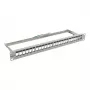 Synergy 21 Keystone Patch Panel 19 Inch 24 Port 1U Unloaded Light Grey 94 mm Depth