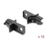 DELOCK Dust Cover for E2000 Simplex Socket 10 Pieces Black