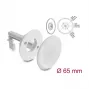 Delock Silicone Cable Grommet Round Ø 65 mm for Wall / Table Mounting White