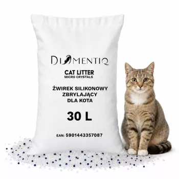 DIQ DIAMENTIQ Micro Crystals Silicone Clumping Cat Litter 30L
