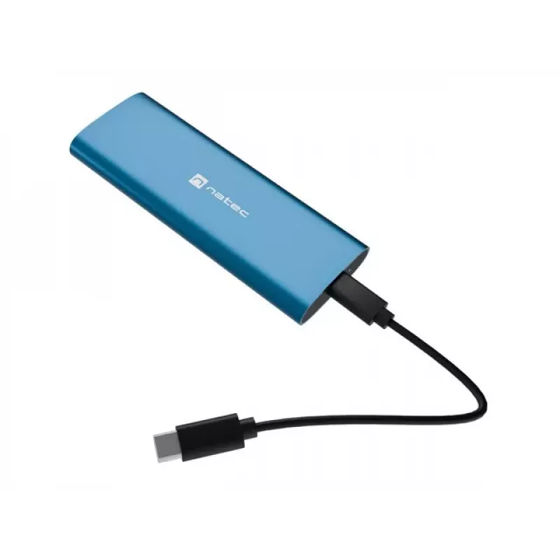 NATEC RHINO M.2 NVMe Lite External SSD Enclosure USB-C 3.2 Gen 2 Horizon Blue