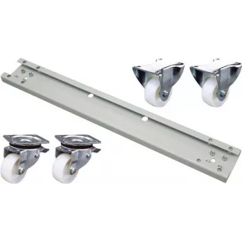 EFB Elektronik PRO-ROL028.GR Caster Set 600 kg for 800 mm Cabinet, Grey RAL 7035 (Pack of 4)